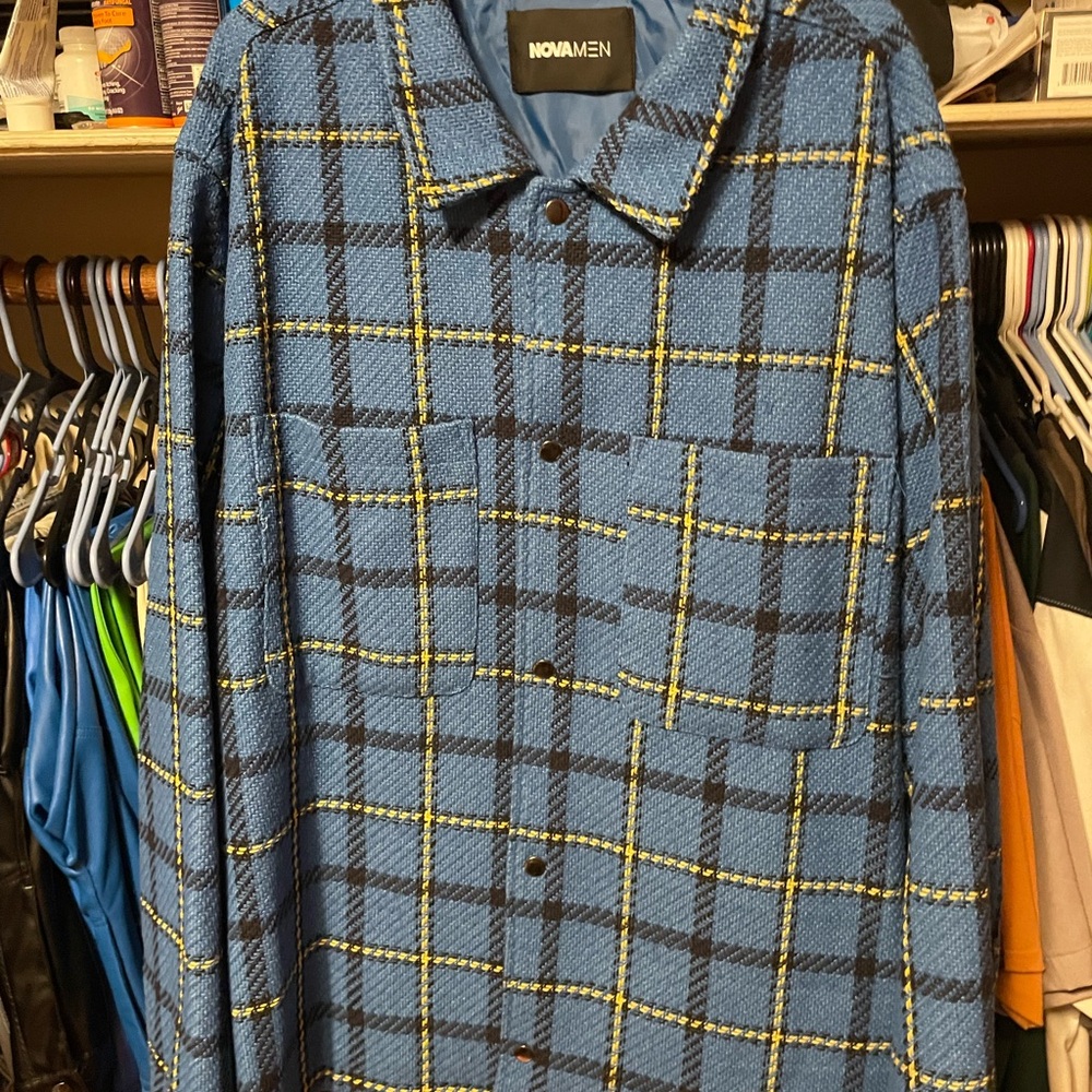 Fashion nova shacket men’s size 3xl